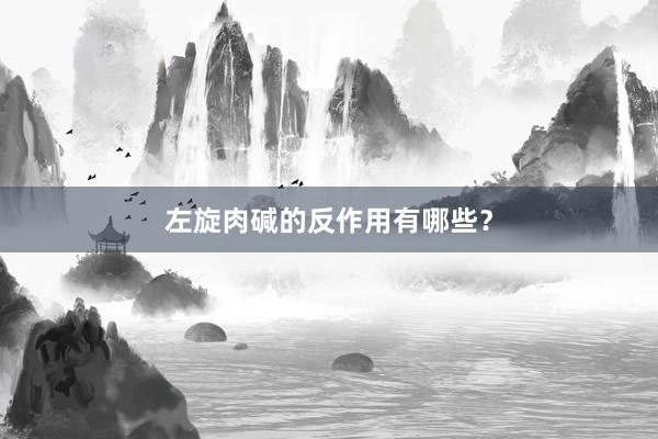左旋肉碱的反作用有哪些？